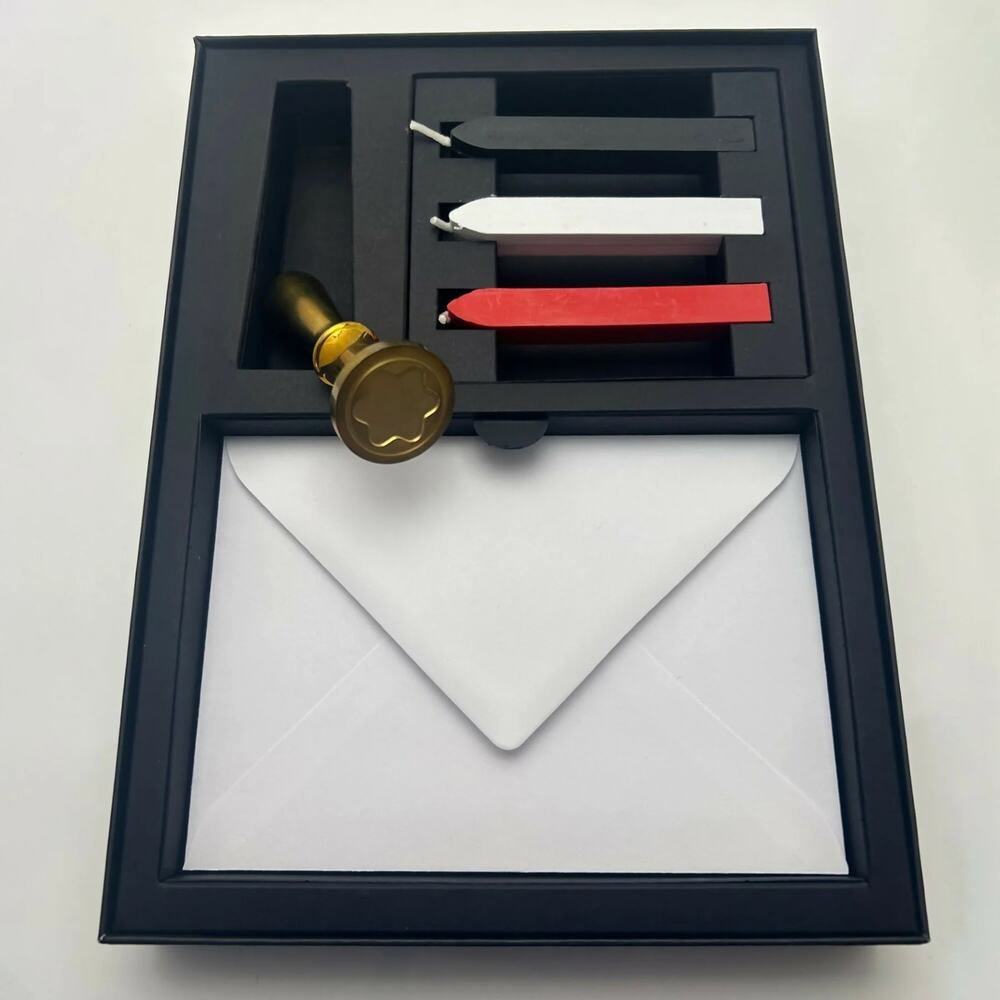 Montblanc Wax Seal Stamp Set Luxury Writing Stationery Collectible Gift Kit